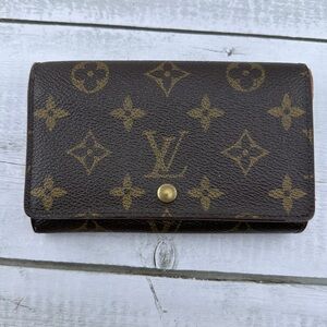 AUTHENTIC LOUIS VUITTON Monogram Porte-Monnaie Billets Tresor Wallet.